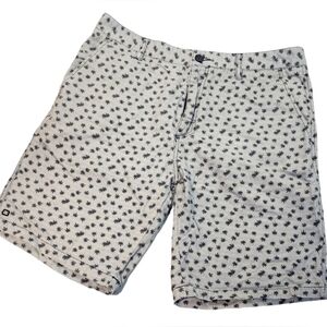 Micros leaf print Chino shorts